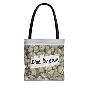 Blue Dream Cannabis Tote Bag – All-Over Print Zip Lock Stash Tote