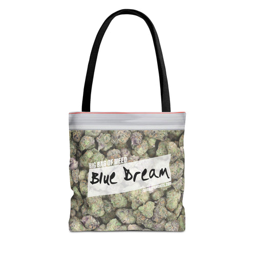 Blue Dream Cannabis Tote Bag – All-Over Print Zip Lock Stash Tote