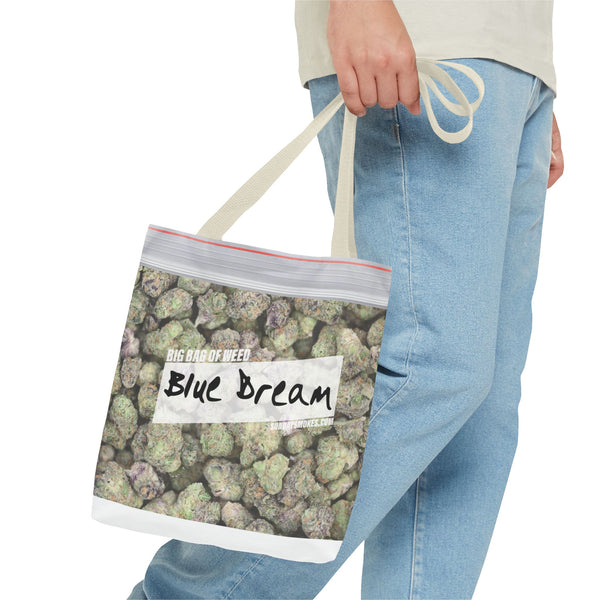 Blue Dream Cannabis Tote Bag – All-Over Print Zip Lock Stash Tote