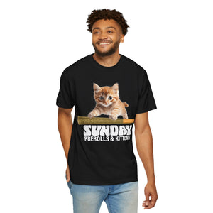 Prerolls & Kittens #1 - Unisex Garment-Dyed Tee