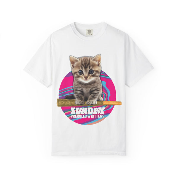 Prerolls & Kittens #2 - Unisex Garment-Dyed Tee