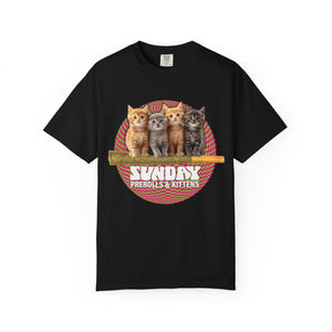 Prerolls & Kittens #3 - Unisex Garment-Dyed Tee
