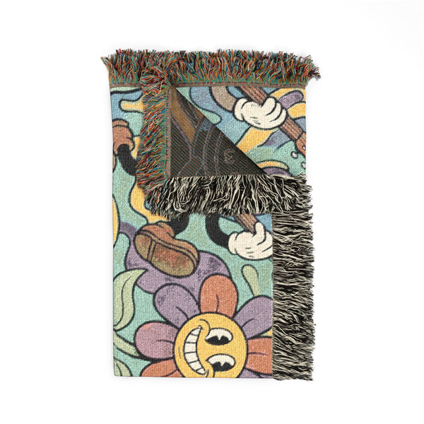 Rubber Hose Woven Blanket #3 - 52x37"