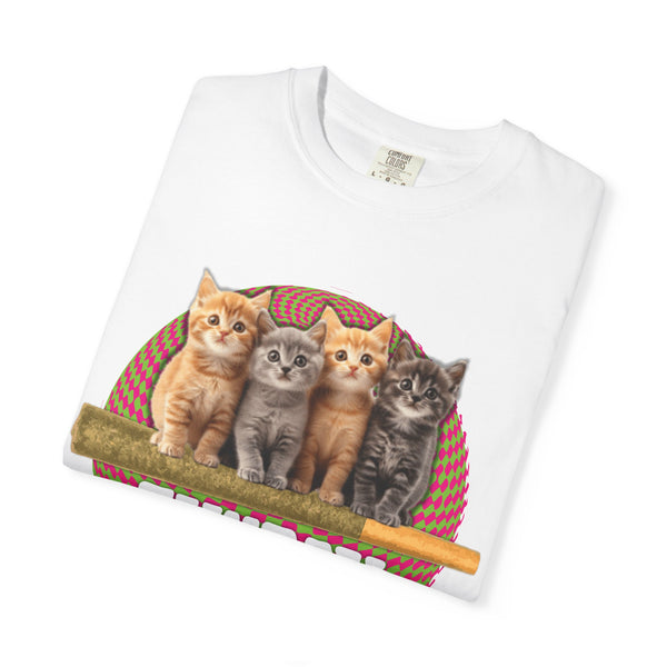 Prerolls & Kittens #3 - Unisex Garment-Dyed Tee