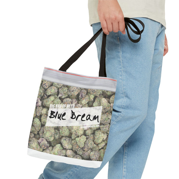 Blue Dream Cannabis Tote Bag – All-Over Print Zip Lock Stash Tote