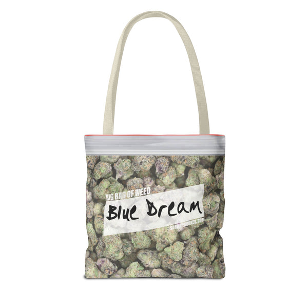 Blue Dream Cannabis Tote Bag – All-Over Print Zip Lock Stash Tote
