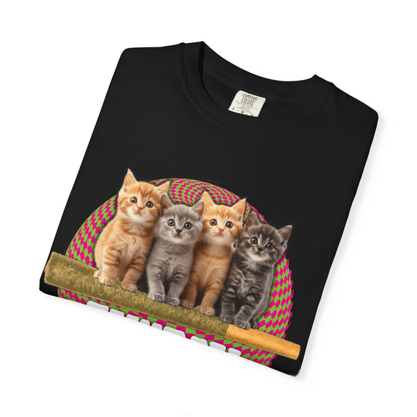 Prerolls & Kittens #3 - Unisex Garment-Dyed Tee