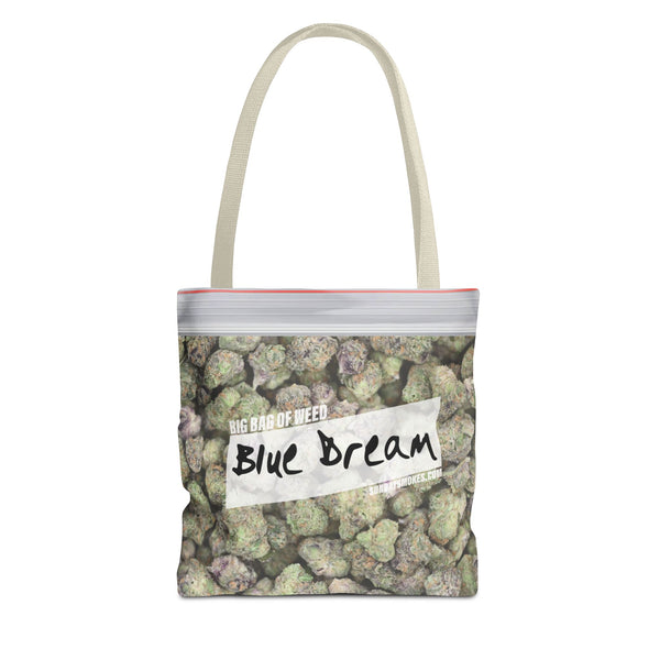 Blue Dream Cannabis Tote Bag – All-Over Print Zip Lock Stash Tote