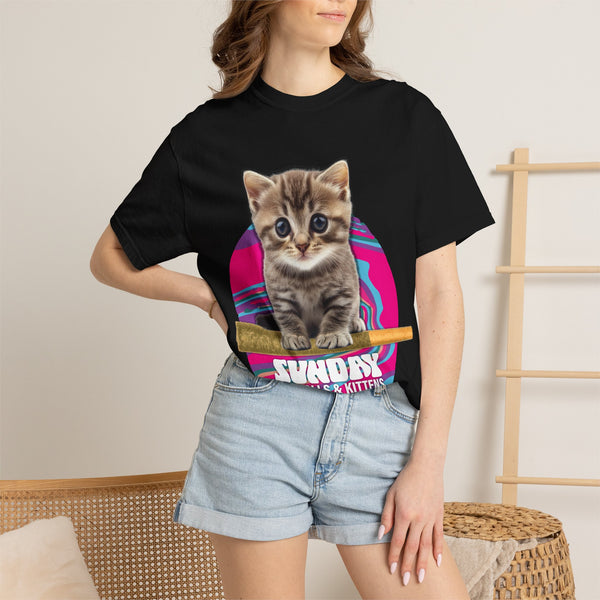 Prerolls & Kittens #2 - Unisex Garment-Dyed Tee