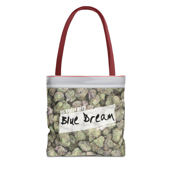 Blue Dream Cannabis Tote Bag – All-Over Print Zip Lock Stash Tote