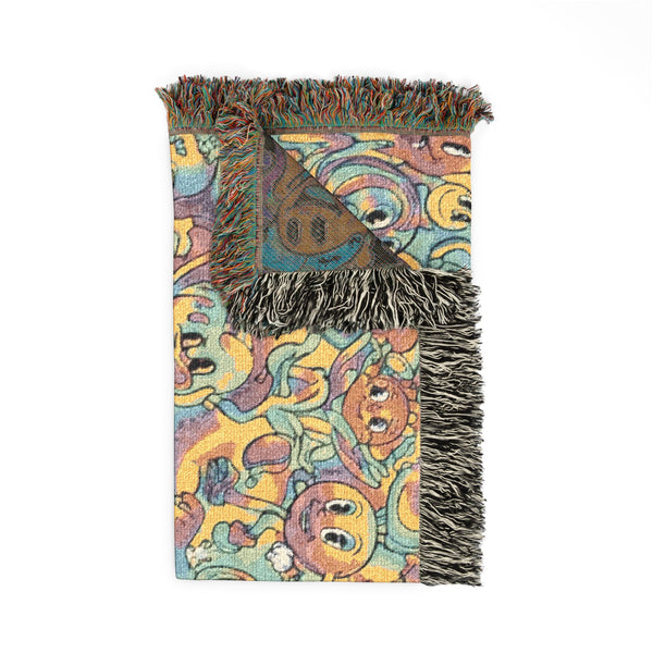 Rubber Hose Woven Blanket #4 - 52x37"
