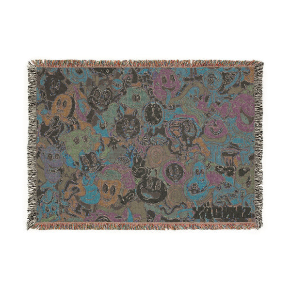 Rubber Hose Woven Blanket #1 - 52x37"