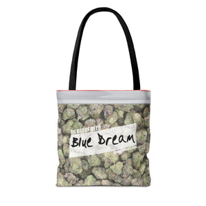 Blue Dream Cannabis Tote Bag – All-Over Print Zip Lock Stash Tote