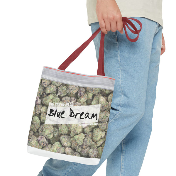 Blue Dream Cannabis Tote Bag – All-Over Print Zip Lock Stash Tote