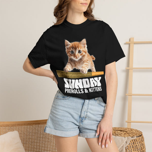 Prerolls & Kittens #1 - Unisex Garment-Dyed Tee