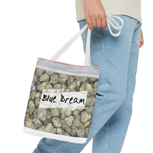 Blue Dream Cannabis Tote Bag – All-Over Print Zip Lock Stash Tote